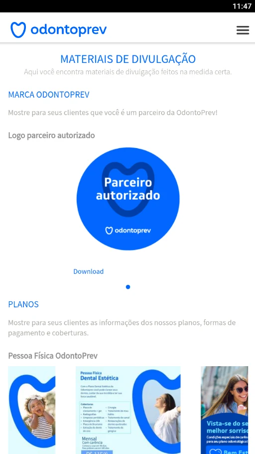 Parceiros Odontoprev screenshot
